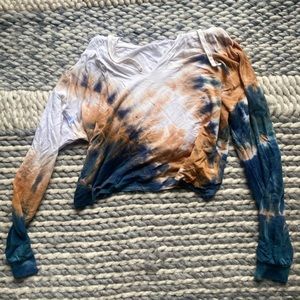 Tie-dye Crop Hoodie